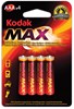 Obrázek Baterie Kodak alkalické - baterie mikrotužková AAA 1,5 V / 4 ks