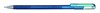 Obrázek Gelové pero Pentel K 110 metalické dvoubarevné - modrá / metalická zelená
