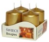 Zobrazit detail produktu - Vánoční adventní svíčka - zlatá 6 cm / 4 ks Obrázek Vánoční adventní svíčka - zlatá 6 cm / 4 ks