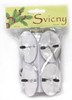 Zobrazit detail produktu - Bodce na adventní svíčky - stříbrný / 4 ks Obrázek Bodce na adventní svíčky - stříbrný / 4 ks