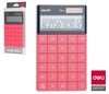 Obrázek DELI E1589 stolní kalkulačka displej 12 míst červená