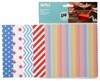 Obrázek Origami papír APLI / 15 x 15 cm / mix barevných vzorů / 50 ks