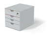 Obrázek Zásuvkový box VARICOLOR® SAFE - 4 zásuvky + zámek / bílá