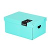 Obrázek Krabice úložná lamino PASTELINI - modrá/ 35,5 x 24 x 16 cm