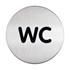 Obrázek Piktrogram nerez Durable - WC / Ø 83 mm