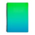 Obrázek Blok kroužkový OMBRE - A4 / linka / zelená