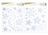 Obrázek Okenní fólie Glitr - mix stříbrné hvězdy / 30 x 42 cm