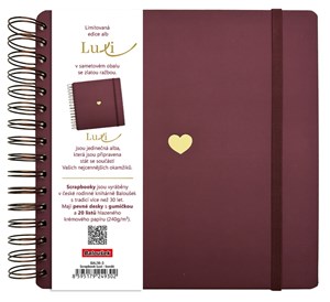 Obrázek Fotoalbum Luxi - 24 x 21 cm / bordó srdce