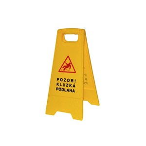 Obrázek Výstražná cedule 60x30 cm POZOR KLUZKÁ PODLAHA