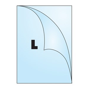 Obrázek Zakládací obal tvar L - tvar L / A4 čirý / 80 my / 100 ks