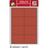 Obrázek Print etikety A4 pro laserový a inkoustový tisk - 105 x 74 mm (8 etiket/ arch) červená