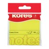 Obrázek Samolepicí bloček Kores neon - žlutá