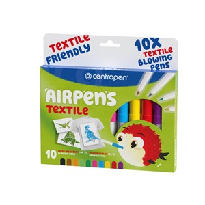 Obrázek Foukací fixy Centropen AirPens TEXTILE 1539 - na textil / sada 10 ks