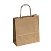 Obrázek Tašky papírové kroucená ucha - hnědá / 180 x 80 x 250 mm