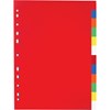 Obrázek Rozdružovač A4 plastový barevný - 2 x 6 barev