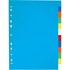 Obrázek Rozdružovač A4 plastový barevný - 2 x 5 barev
