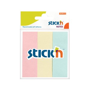 Obrázek Samolepicí záložky Stick´n by Hopax - 25 x 76 mm / 3 x 50 lístků / pastelové barvy