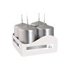 Obrázek Vánoční adventní svíčky 6 cm - stříbrná / 4 ks
