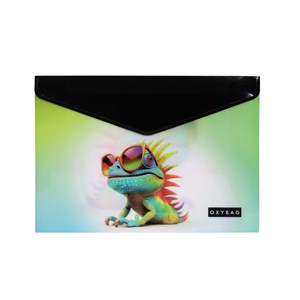 Obrázek Desky s drukem A4 crazy animals - chameleon