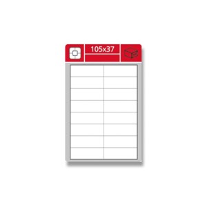 Obrázek Print etikety A4 pro laserový a inkoustový tisk - 105x37 mm / snímatelné