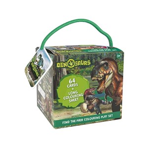 Obrázek Pexeso na cesty s omalovánkami - Dinosauři