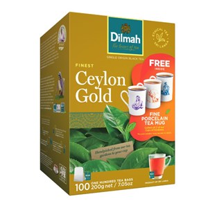Obrázek Čaj DILMAH Ceylon Gold pravý / 100 ks