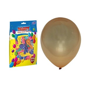 Obrázek Balónek nafukovací 23 cm - metalický / 100 ks