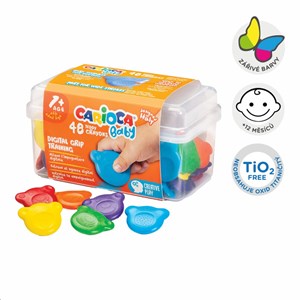 Obrázek Voskové pastelky Baby Teddy - 48 ks / mix barev