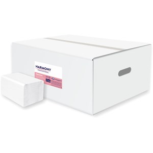 Obrázek Toaletní papír skládaný Harmony Professional - bílá / 250 ks