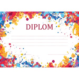 Obrázek Diplom A4 - Barvy