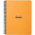 Obrázek Blok kroužkový Clairefontaine Rhodia A5+ - čtvereček / 80 listů / oranžová