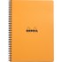 Obrázek Blok kroužkový Clairefontaine Rhodia A4+ - linka / 80 listů / oranžová