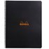 Obrázek Blok kroužkový Clairefontaine Rhodia A4+ - čtvereček / 80 listů / černá