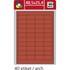 Obrázek Print etikety A4 pro laserový a inkoustový tisk - 48,5 x 25,4 mm (40 etiket / arch) žlutá