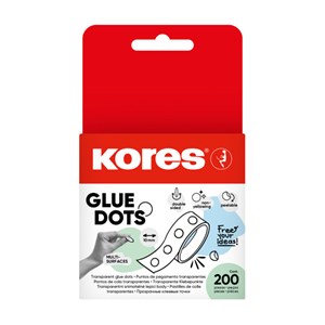 Obrázek Lepicí snímatelné body Kores Glue Dots - transparentní / 200 ks