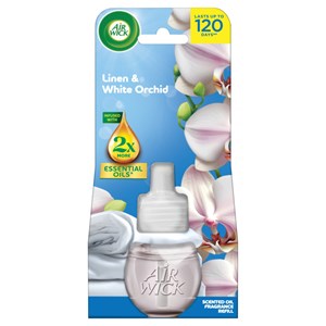 Obrázek Air Wick náhradní náplň - prádlo a bílá orchidej / 19 ml